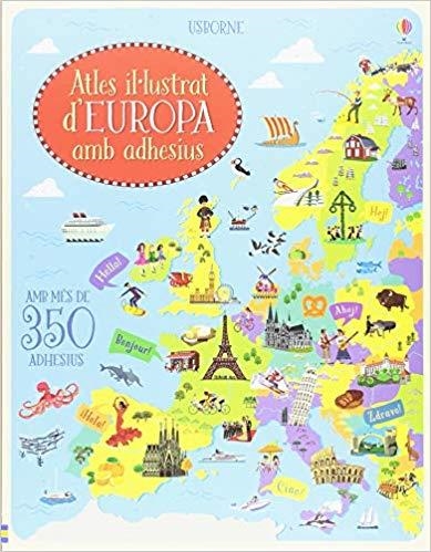 ATLES IL.LUSTRAT D'EUROPA AMB ADHESIUS | 9781474955515 | Libreria Geli - Librería Online de Girona - Comprar libros en catalán y castellano