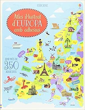 ATLES IL.LUSTRAT D'EUROPA AMB ADHESIUS | 9781474955515 | Llibreria Geli - Llibreria Online de Girona - Comprar llibres en català i castellà