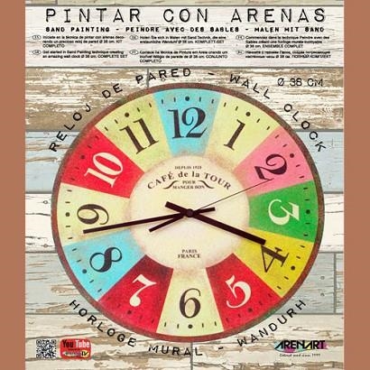 SAND PAINTING RELOJ CAFE DE LA TOUR(38 X 38) | 8437004930774 |   | Llibreria Geli - Llibreria Online de Girona - Comprar llibres en català i castellà
