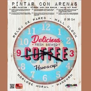 SAND PAINTING RELOJ COFFEE(38 X 38) | 8437004930750 |   | Libreria Geli - Librería Online de Girona - Comprar libros en catalán y castellano