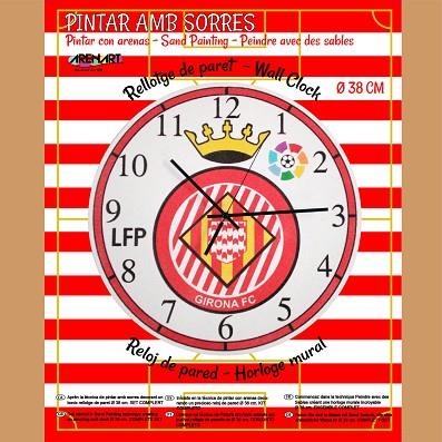 SAND PAINTING RELOJ ESCUDO GIRONA(38 X 38) | 8437004931429 |   | Llibreria Geli - Llibreria Online de Girona - Comprar llibres en català i castellà