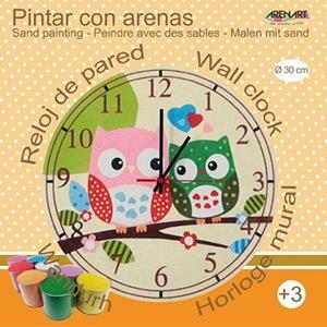 SAND PAINTING RELOJ BUHOS(30 CM.) | 8437004930897 |   | Llibreria Geli - Llibreria Online de Girona - Comprar llibres en català i castellà