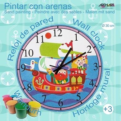 SAND PAINTING RELOJ PIRATAS(30 CM.) | 8437004931023 | Llibreria Geli - Llibreria Online de Girona - Comprar llibres en català i castellà