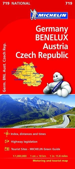 MAPA NATIONAL ALEMANIA BENELUX AUSTRIA REP. CHECA 2019 | 9782067219854 | MICHELIN | Libreria Geli - Librería Online de Girona - Comprar libros en catalán y castellano