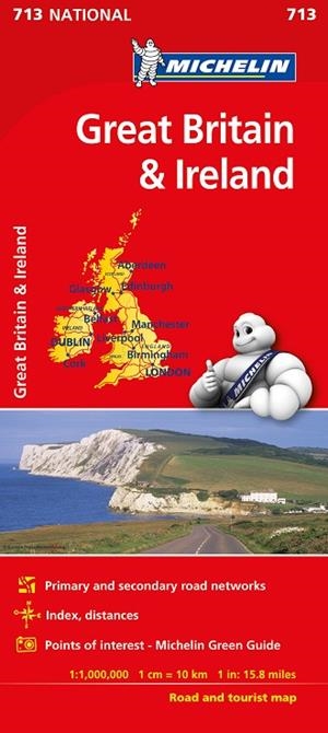 MAPA NATIONAL GRAN BRETAÑA IRLANDA 2019 | 9782067170278 | MICHELIN | Libreria Geli - Librería Online de Girona - Comprar libros en catalán y castellano