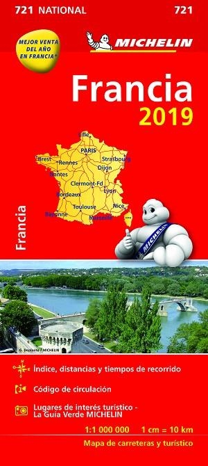 MAPA NATIONAL FRANCIA(EDICION 2019) | 9782067236530 | Libreria Geli - Librería Online de Girona - Comprar libros en catalán y castellano