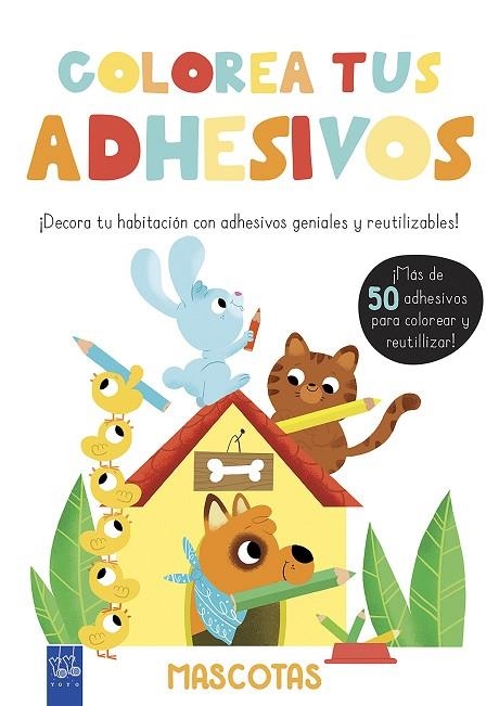 COLOREA TUS ADHESIVOS.MASCOTAS | 9788408200468 | Libreria Geli - Librería Online de Girona - Comprar libros en catalán y castellano