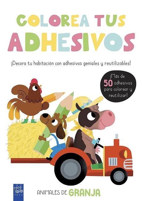 COLOREA TUS ADHESIVOS.ANIMALES DE GRANJA | 9788408200475 | Libreria Geli - Librería Online de Girona - Comprar libros en catalán y castellano