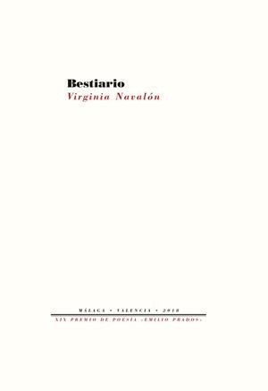 BESTIARIO | 9788417143916 | NAVALÓN,VIRGINIA | Llibreria Geli - Llibreria Online de Girona - Comprar llibres en català i castellà