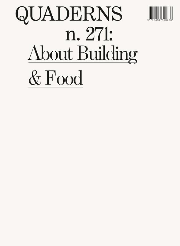 QUADERNS 271.ABOUT BUILDING & FOOD | 9788434313774 | V.V.A.A. | Libreria Geli - Librería Online de Girona - Comprar libros en catalán y castellano