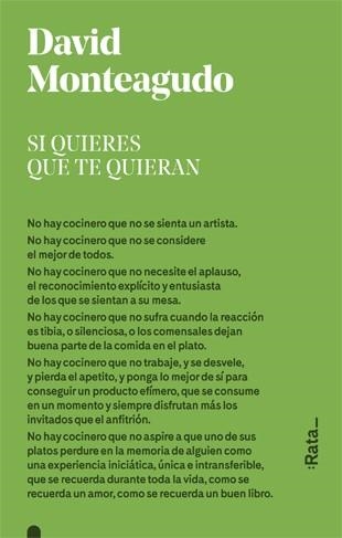 SI QUIERES QUE TE QUIERAN | 9788416738465 | MONTEAGUDO,DAVID | Libreria Geli - Librería Online de Girona - Comprar libros en catalán y castellano