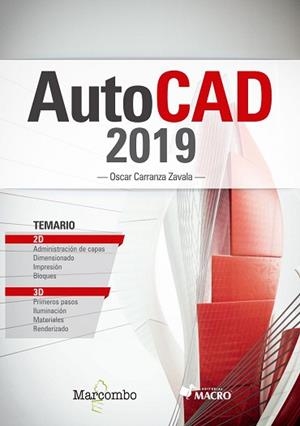 AUTOCAD 2019 | 9788426727091 | CARRANZA ZAVALA,OSCAR | Llibreria Geli - Llibreria Online de Girona - Comprar llibres en català i castellà