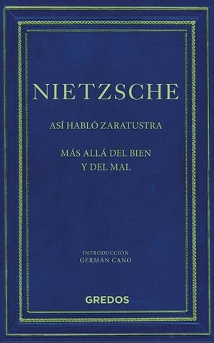 ASÍ HABLÓ ZARATUSTRA/MÁS ALLA DEL BIEN Y DEL MAL | 9788424937768 | NIETZSCHE,FRIEDRICH | Libreria Geli - Librería Online de Girona - Comprar libros en catalán y castellano