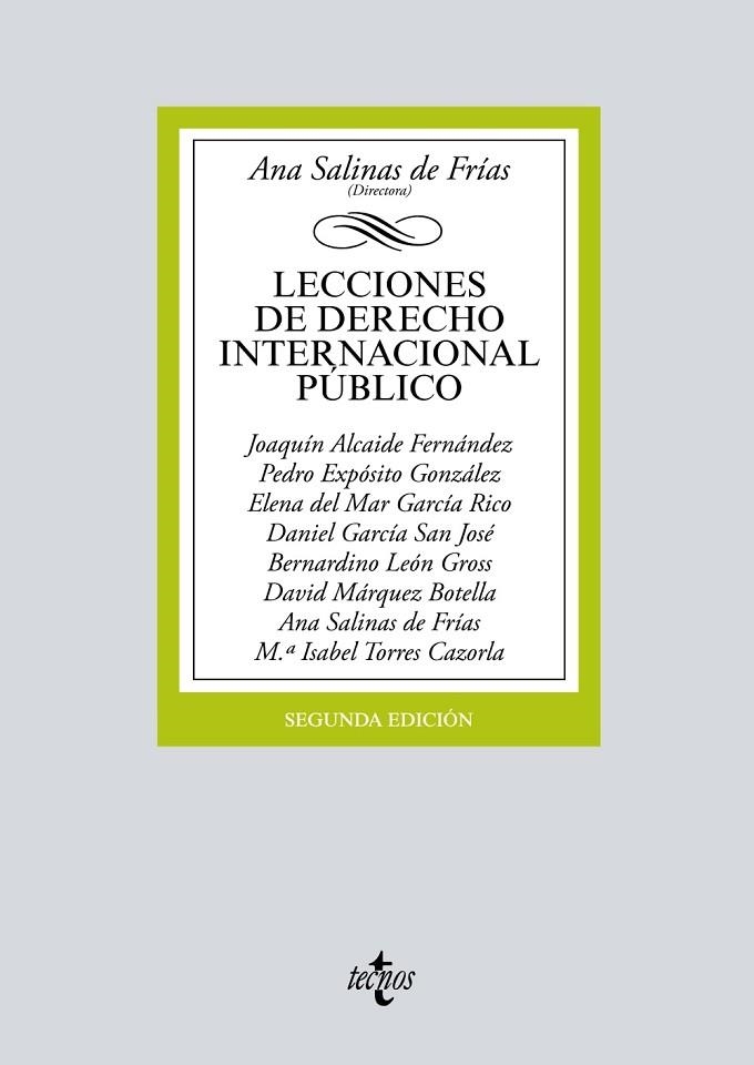 LECCIONES DE DERECHO INTERNACIONAL PÚBLICO(2ª EDICION 2019) | 9788430976508 | SALINAS DE FRÍAS, ANA/ALCAIDE FERNÁNDEZ, JOAQUÍN/EXPÓSITO GONZÁLEZ, PEDRO/GARCIA RICO, ELENA DEL MAR | Llibreria Geli - Llibreria Online de Girona - Comprar llibres en català i castellà