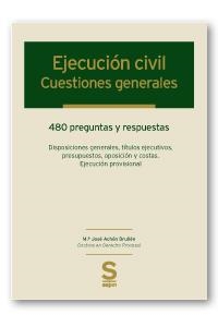 EJECUCIÓN CIVIL.CUESTIONES GENERALES | 9788417414474 | ACHÓN BRUÑÉN, MARÍA JOSÉ | Libreria Geli - Librería Online de Girona - Comprar libros en catalán y castellano