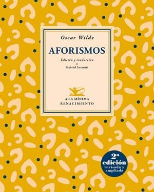 AFORISMOS | 9788417550943 | WILDE,OSCAR | Libreria Geli - Librería Online de Girona - Comprar libros en catalán y castellano