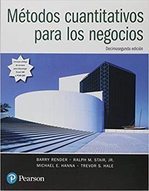 METODOS CUANTITATIVOS PARA LOS NEGOCIOS(12ª EDICION 2016) | 9786073237611 | RENDER,BARRY | Llibreria Geli - Llibreria Online de Girona - Comprar llibres en català i castellà