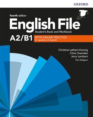 ENGLISH FILE PRE-INTERMEDIATE(4TH EDITION A2/B1.STUDENT'S BOOK AND WORKBOOK WITHOUT KEY PACK) | 9780194037457 | LATHAM-KOENIG,CHRISTINA/OXENDEN,CLIVE/LAMBERT,JERRY/SELIGSON, PAUL | Libreria Geli - Librería Online de Girona - Comprar libros en catalán y castellano