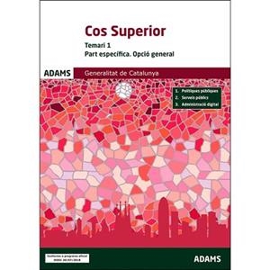 COS SUPERIOR DE LA GENERALITAT DE CATALUNYA(TEMARI-1.PART ESPECÍFICA.OPCIÓ GENERAL.EDICIO 2019) | 9788413271231 | VARIOS AUTORES | Llibreria Geli - Llibreria Online de Girona - Comprar llibres en català i castellà
