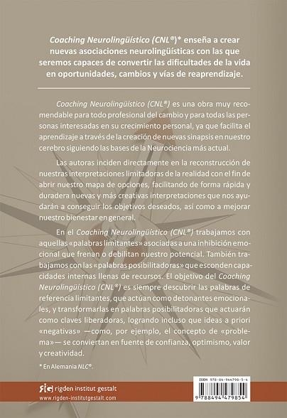 COACHING NEUROLINGÜÍSTICO (CNL®) | 9788494479854 | BESSER-SIEGMUND,CORA/SIEGMUND, LOLA A. | Libreria Geli - Librería Online de Girona - Comprar libros en catalán y castellano