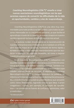 COACHING NEUROLINGÜÍSTICO (CNL®) | 9788494479854 | BESSER-SIEGMUND,CORA/SIEGMUND, LOLA A. | Llibreria Geli - Llibreria Online de Girona - Comprar llibres en català i castellà