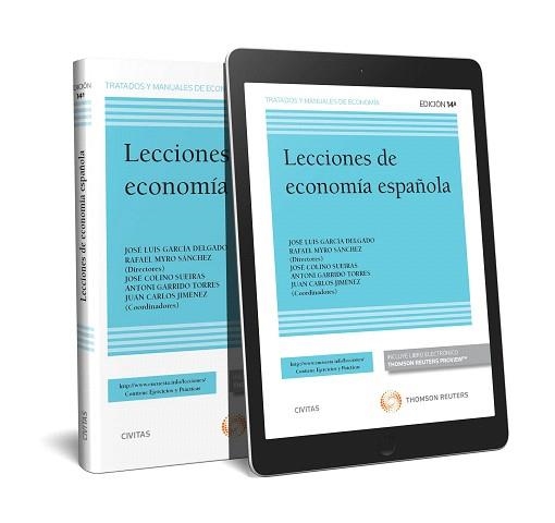 LECCIONES DE ECONOMIA ESPAÑOLA(14 EDICION) | 9788491978657 | GARCIA DELGADO,JOSE LUIS/MYRO,RAFAEL(DIR.) | Libreria Geli - Librería Online de Girona - Comprar libros en catalán y castellano