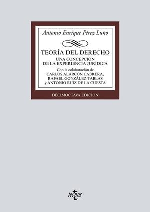 TEORÍA DEL DERECHO.UNA CONCEPCIÓN DE LA EXPERIENCIA JURÍDICA | 9788430977253 | PÉREZ LUÑO,ANTONIO ENRIQUE | Llibreria Geli - Llibreria Online de Girona - Comprar llibres en català i castellà