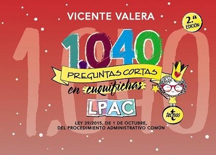 1040 PREGUNTAS CORTAS EN CUQUIFICHAS LPAC | 9788430977796 | VALERA,VICENTE | Llibreria Geli - Llibreria Online de Girona - Comprar llibres en català i castellà