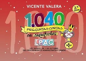 1040 PREGUNTAS CORTAS EN CUQUIFICHAS LPAC | 9788430977796 | VALERA,VICENTE | Libreria Geli - Librería Online de Girona - Comprar libros en catalán y castellano