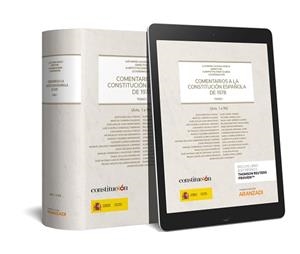 COMENTARIOS A LA CONSTITUCIÓN ESPAÑOLA DE 1978(2 TOMOS (PAPEL + E-BOOK) | 9788491972136 | CAZORLA PRIETO,LUIS MARÍA/PALOMAR OLMEDA,ALBERTO | Libreria Geli - Librería Online de Girona - Comprar libros en catalán y castellano