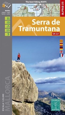 SERRA DE TRAMUNTANA(MAPA ALPINA 1:25.000) | 9788480908108 | Libreria Geli - Librería Online de Girona - Comprar libros en catalán y castellano