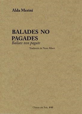 BALADES NO PAGADES | 9788412008289 | MERINI,ALDA | Libreria Geli - Librería Online de Girona - Comprar libros en catalán y castellano