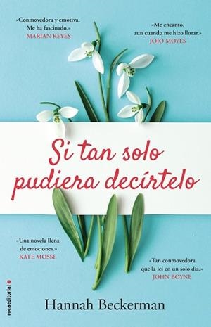 SI TAN SOLO PUDIERA DECÍRTELO | 9788417805210 | BECKERMAN,HANNAH | Libreria Geli - Librería Online de Girona - Comprar libros en catalán y castellano