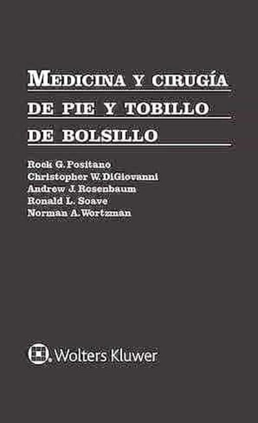 MEDICINA Y CIRUGÍA DE PIE Y TOBILLO DE BOLSILLO | 9788417602925 | A.A.D.D. | Libreria Geli - Librería Online de Girona - Comprar libros en catalán y castellano