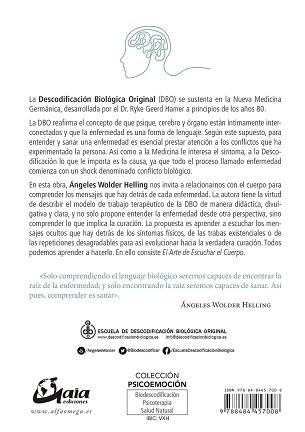 EL ARTE DE ESCUCHAR EL CUERPO.DESCODIFICACION BIOLOGIA | 9788484457008 | WOLDER HELLING,ÁNGELES | Libreria Geli - Librería Online de Girona - Comprar libros en catalán y castellano