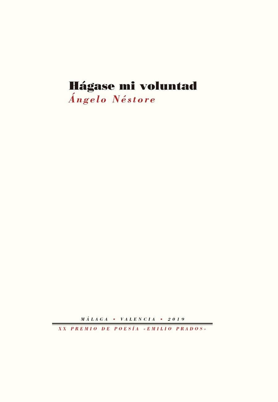 HÁGASE MI VOLUNTAD | 9788418178054 | NÉSTORE,ÁNGELO | Libreria Geli - Librería Online de Girona - Comprar libros en catalán y castellano
