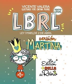 LBRL.LEY 7/1985,DE 2 DE ABRIL(VERSIÓN MARTINA) | 9788430978915 | VALERA GÓMEZ DE LA PEÑA, VICENTE | Libreria Geli - Librería Online de Girona - Comprar libros en catalán y castellano
