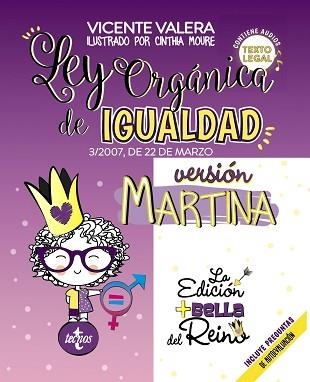 LEY ORGÁNICA DE IGUALDAD(VERSIÓN MARTINA) | 9788430978922 | VALERA, VICENTE | Llibreria Geli - Llibreria Online de Girona - Comprar llibres en català i castellà
