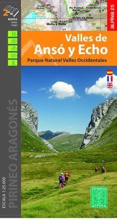 VALLES DE ANSÓ Y ECHO(PARQUE NATURAL VALLES OCCIDENTALES.CARPETA 2 MAPAS 1:25.000) | 9788480908313 | Libreria Geli - Librería Online de Girona - Comprar libros en catalán y castellano