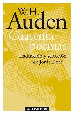 CUARENTA POEMAS | 9788417971618 | AUDEN,W.H. | Libreria Geli - Librería Online de Girona - Comprar libros en catalán y castellano