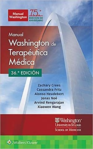MANUAL WASHINGTON DE TERAPÉUTICA MÉDICA(36ª EDICIÓN 2020) | 9788417949006 |   | Llibreria Geli - Llibreria Online de Girona - Comprar llibres en català i castellà
