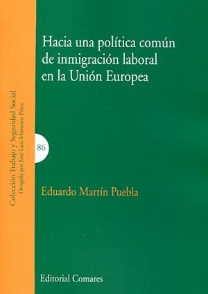 HACIA UNA POLÍTICA COMÚN DE INMIGRACIÓN LABORAL EN LA UNIÓN EUROPEA | 9788490452400 | MARTÍN PUEBLA, EDUARDO | Llibreria Geli - Llibreria Online de Girona - Comprar llibres en català i castellà