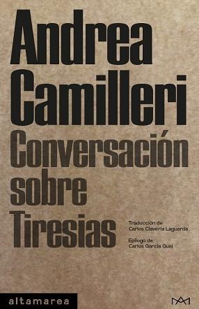 CONVERSACIÓN SOBRE TIRESIAS | 9788412204247 | CAMILLERI,ANDREA | Libreria Geli - Librería Online de Girona - Comprar libros en catalán y castellano
