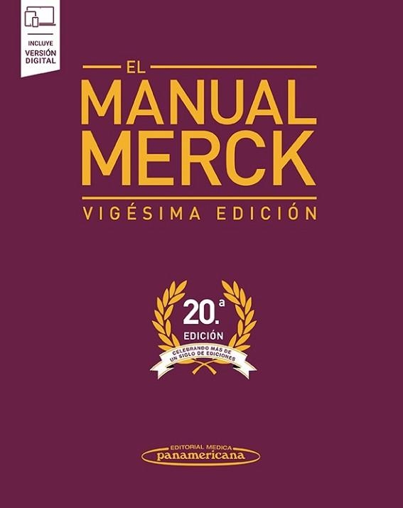 EL MANUAL MERCK(20ª EDICIÓN 2020 INCLUYE VERSIÓN DIGITAL) | 9789500696326 | PORTER,ROBERT S./KAPLAN,JUSTIN L. | Libreria Geli - Librería Online de Girona - Comprar libros en catalán y castellano
