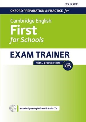 CAMBRIDGE ENGLISH FIRST FOR SCHOOL(STUDENT'S BOOK WITH KEY PACK) | 9780194115209 | Llibreria Geli - Llibreria Online de Girona - Comprar llibres en català i castellà