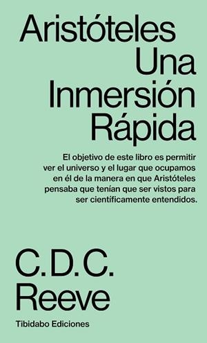 ARISTÓTELES.UNA INMERSIÓN RÁPIDA | 9788413475660 | REEVE,C.D.C. | Libreria Geli - Librería Online de Girona - Comprar libros en catalán y castellano