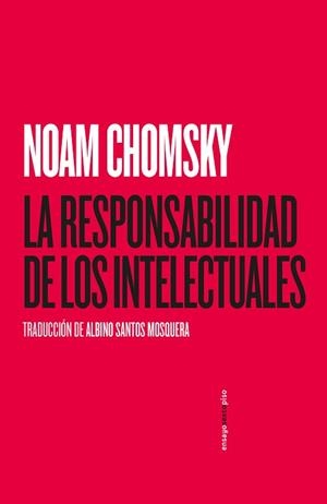 LA RESPONSABILIDAD DE LOS INTELECTUALES | 9788418342028 | CHOMSKY,NOAM | Llibreria Geli - Llibreria Online de Girona - Comprar llibres en català i castellà