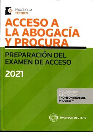 ACCESO A LA ABOGACÍA Y PROCURA(PREPARACIÓN EXÁMEN 2021 DÚO) | 9788413089683 | Llibreria Geli - Llibreria Online de Girona - Comprar llibres en català i castellà