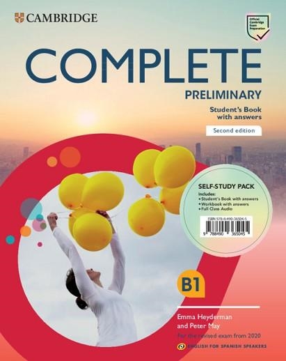COMPLETE PRELIMINARY SELF-STUDY(STUDENT'S BOOKWITH ANSWERSAND CLASS AUDIO.ENGLISH FOR SPANISH SPEAKERS) | 9788490365045 | HEYDERMAN,EMMA/MAY,PETER/COOKE,CAROLINE. | Libreria Geli - Librería Online de Girona - Comprar libros en catalán y castellano