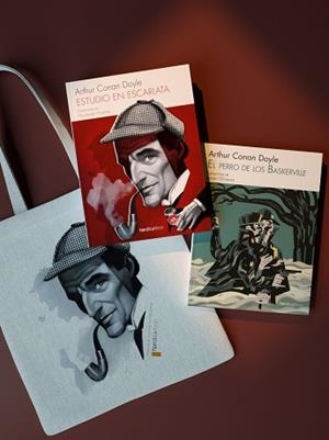 SHERLOCK HOLMES(ESTUDIO EN ESCARLATA/EL PERRO DE LOS BASKERVILLE.INCLUYE BOLSA DE HOLMES.PACK) | 9788418451218 | CONAN DOYLE,ARTHUR | Libreria Geli - Librería Online de Girona - Comprar libros en catalán y castellano